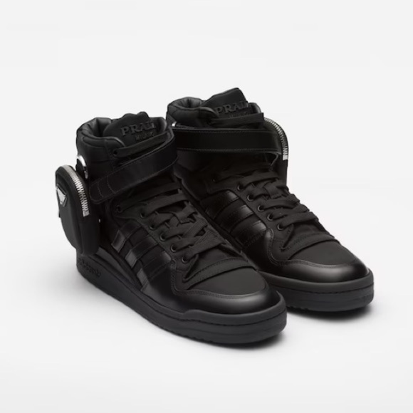 Prada x Adidas Re-Nylon Forum High-Top Sneakers - Picture 5 of 11